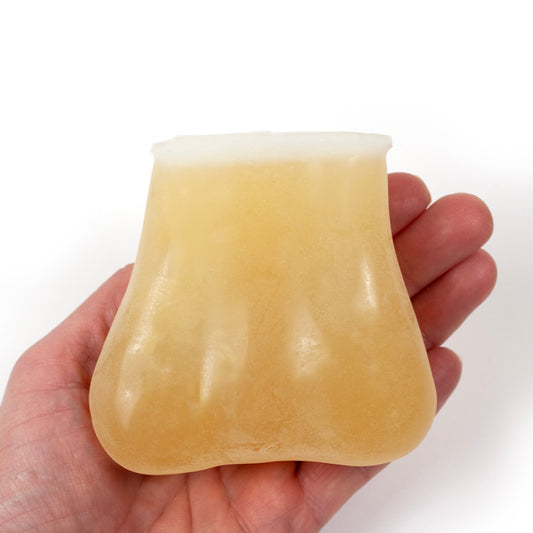 testicular self-exam model, authentic feel of testicles inside scrotum, two palpable lumps in one testicle, Health Edco, 26412
