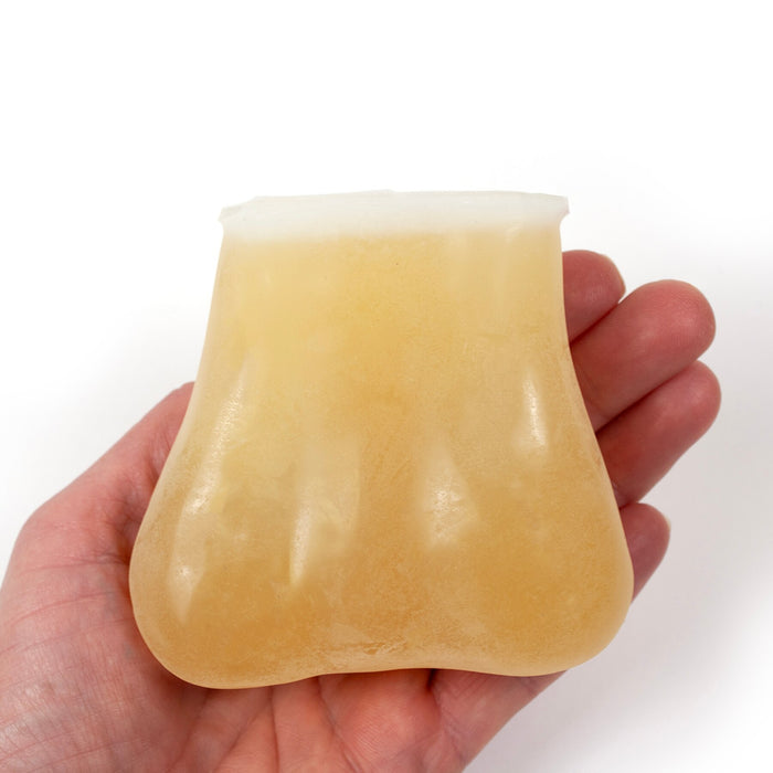testicular self-exam model, authentic feel of testicles inside scrotum, two palpable lumps in one testicle, Health Edco, 26412