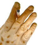 Smoker's Hand: The Death Grip of Nicotine Model, tobacco teaching tool, close-up of smoke-damaged hand, Health Edco, 27034