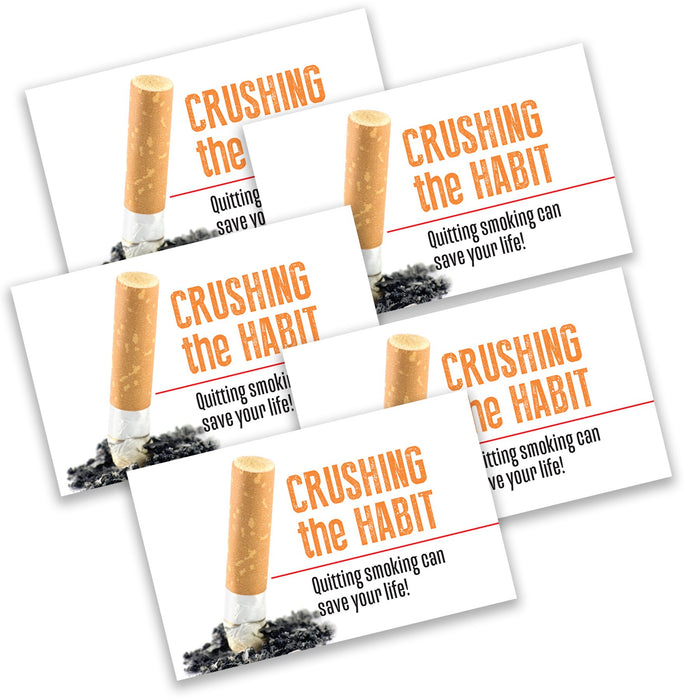 Crushing the Habit Mini Pocket Guide, Health Edco tobacco and smoking education pamphlet for smoking cessation, 37003
