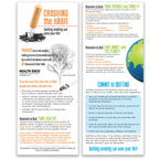 Crushing the Habit Mini Pocket Guide, Health Edco tobacco and smoking education leaflet for smoking cessation, 37003