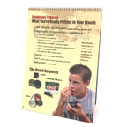 Smokeless Tobacco 6-panel spiral bound flip chart panel 2,  chemicals, Health Edco, 43163