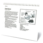 Nutrition During Pregnancy 14 panel spiral-bound flip chart panel 5 back teaching notes, fruit group explanation, Childbirth Graphics, 43164