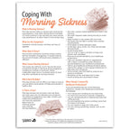 Coping With Morning Sickness Tear Pad childbirth education handout by Childbirth Graphics, patient information English, 52565