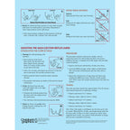 Marmet Technique Manual Expression of Breastmilk 2-color illustrated tear pad, assisting MER, Childbirth Graphics 52726