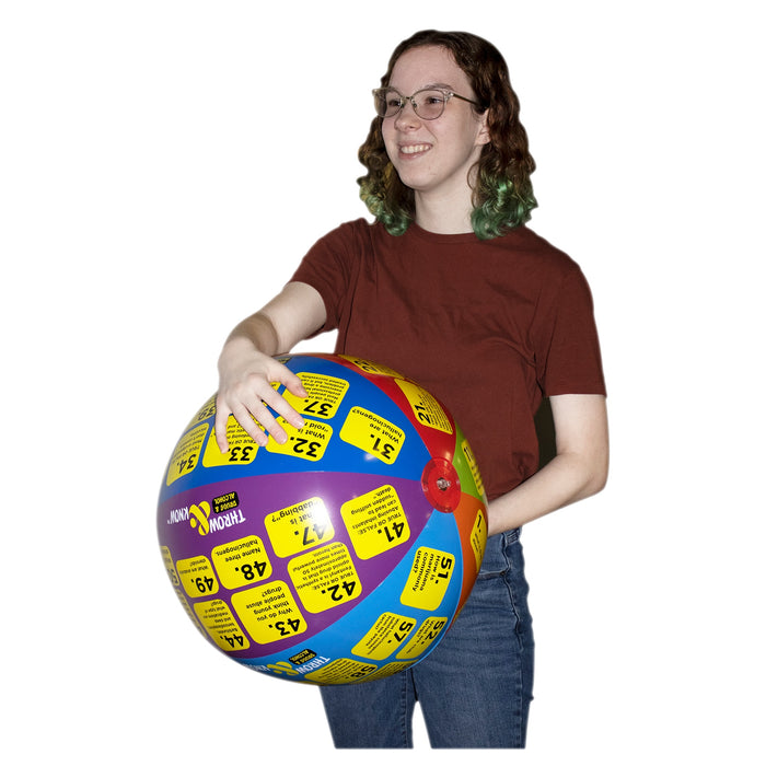 Student with Drugs and Alcohol Throw & Know Ball for drug education and health teaching activity, Health Edco, 78036