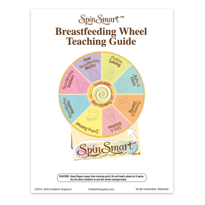 SpinSmart Breastfeeding Wheel teaching guide for breastfeeding education wheel activity, Childbirth Graphics, 78138