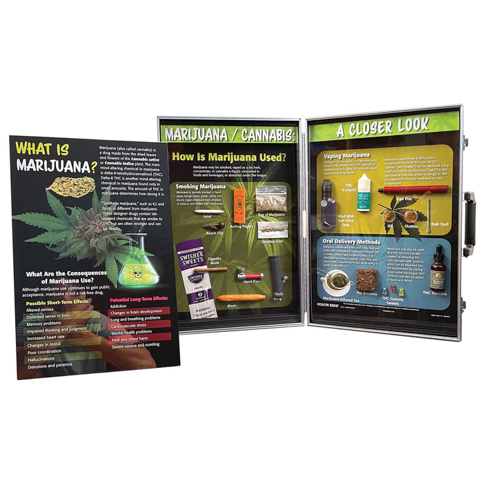 Marijuana / Cannabis: A Closer Look 3-D Display, health education and drug education teaching  display, Health Edco, 78840