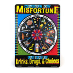 Wheel of Misfortune Game, health education game with spinning wheel to teach about the dangers of drugs, Health Edco, 79117