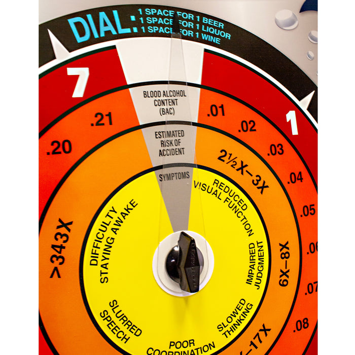 Drinking Clock Action Display for health education, large clock showing time it takes to get sober, Health Edco, 79130