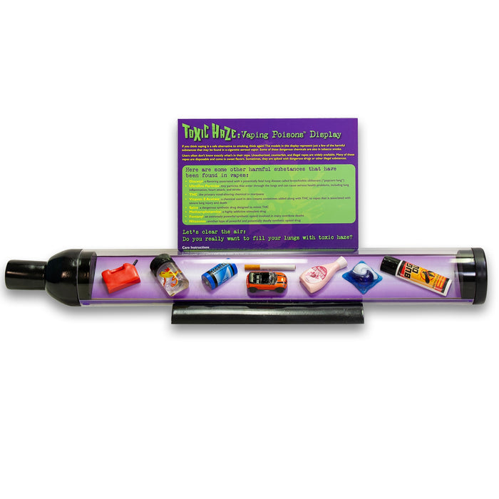 Toxic Haze: Vaping Poisons Display, health education display showing dangers of vaping with giant vape, Health Edco, 79309