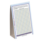 Body Mass Index (BMI) Tent Card for health and physical activity education by Health Edco to teach about body weight