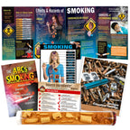 Smoking Education Package, smoking and tobacco teaching materials with displays, booklets, and chart, Health Edco, 79368