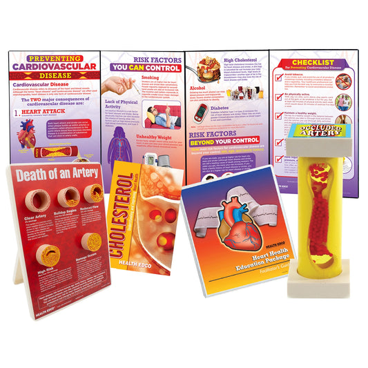Heart Health Education Package for health education by Health Edco, facilitator's guide to teach about heart health, 79372