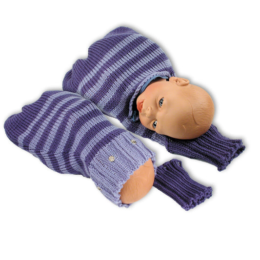 Knitted Uterus Model Set With Beige Fetal Model