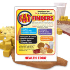 Fat Finders Display, nutrition education activity presentation notes and faux food models, Health Edco, 79988